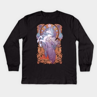 Lady Amalthea - The Last Unicorn Fitted Kids Long Sleeve T-Shirt